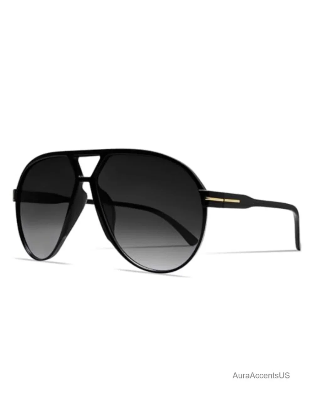Oversized Retro Aviator Sunglasses Lightweight UV Protection Travel